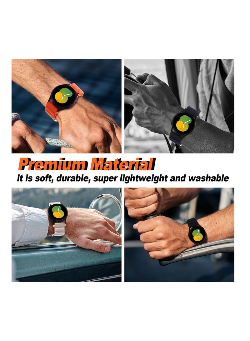 Anmi 20mm Watch Straps Compatible with Samsung Galaxy Watch 6 Classic 47mm 43mm Galaxy Watch 6/5/4 40mm 44mm/Galaxy Watch 5 Pro Sport Nylon Strap Amazfit GTS 4 Quick Release Strap - Image 3