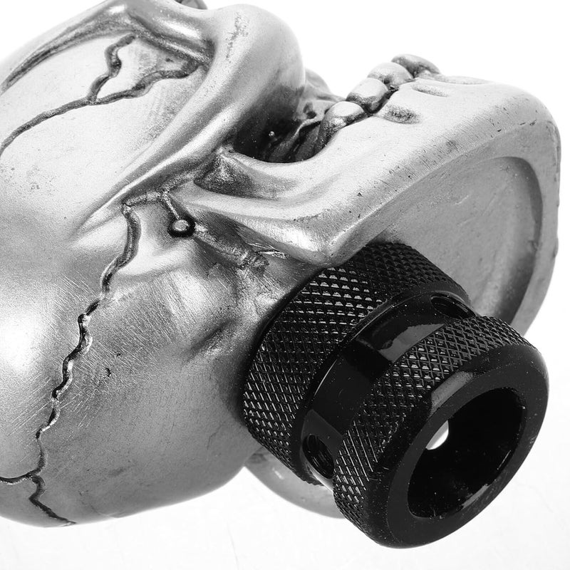 Garneck Silver Skull Gear Shift Knob Manual Car Shifter Knobs General Fit Heavy Durable Gear Lever Handle for Automotive Interior Accessories - Image 3