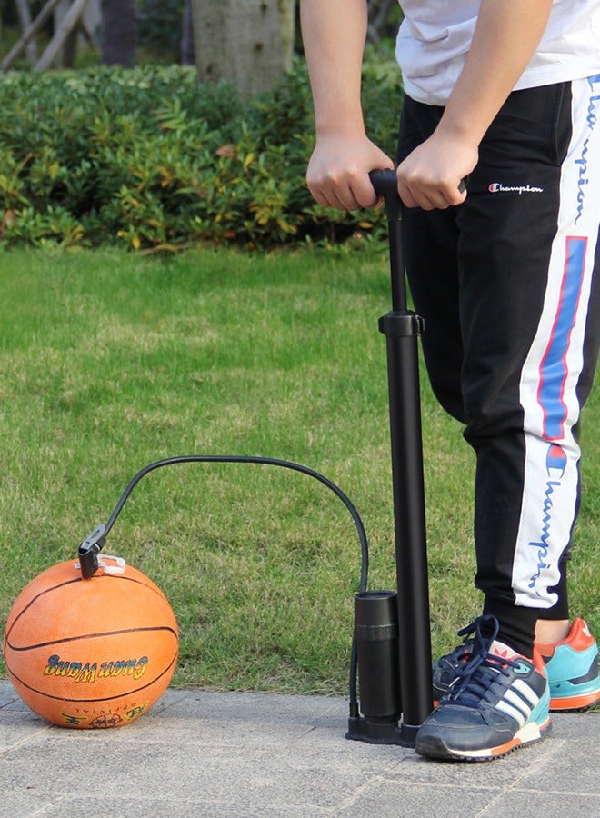 GROIC مضخة دراجة مع مقياس - مضخة هواء دراجة محمولة - 160 PSI مضخة هواء للدراجات، مضخة هواء متعددة الوظائف لكرة السلة/كرة القدم/الدراجات النارية/السيارات - Image 5