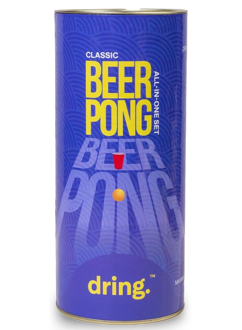 Dring Beer Pong 22 Glasses & 4 Balls - All in One Set | Party Drinking Game for Adults | Perfect for Birthday, Bachelor & Gifts for Friends - Image 1