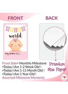 WOBBOX Wobbox Marathi Baby Shower Decoration Items| Baby Shower Ceremony Photo Booth Props for Photoshoot, Milestone Crad& Mom to Be Sash, Godh Bharai Ceremony Decoration Kit-(FP762)  - Image 4