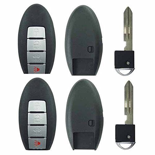 KeylessOption Smart Key Keyless Entry Remote Fob Shell Cover For Infiniti G37 Nissan Altima Maxima Murano KR55WK48903 (Pack of 2) - Image 2