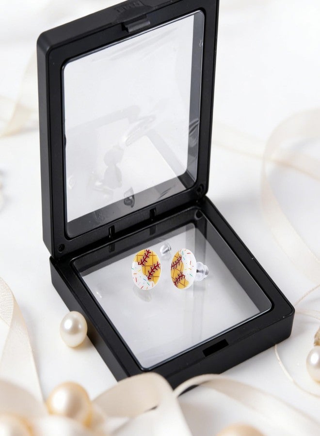 YLZZMDQSZ Ice Cream Baseball Studs Earrings, Sports Stud Earrings for Women,Baseball Earrings Studs,Sports Jewelry Gifts for,Baseball Lover,Lightweight acrylic material - Image 5