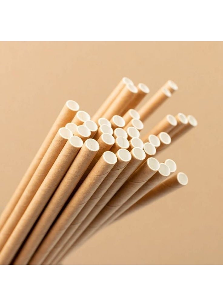 Kraft Frozen Paper Straws 8 mm x 19.7 cm (20 Pcs)  - Image 3