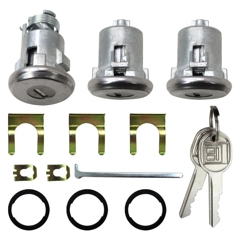 USonline911 654394765282 Door Lock Cylinder Keys Door Trunk Key Set DoorsTrunk Lock Key SetReplacement for Camaro - Image 2