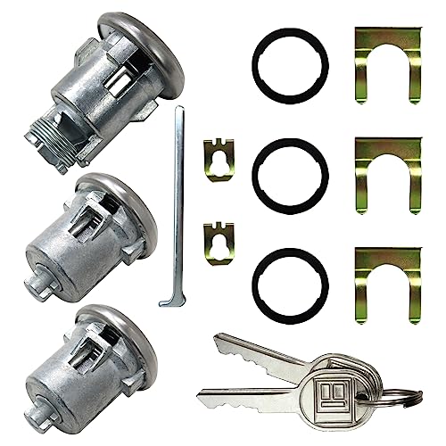 USonline911 654394765282 Door Lock Cylinder Keys Door Trunk Key Set DoorsTrunk Lock Key SetReplacement for Camaro - Image 3