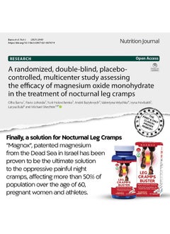 MAGNOX MAGNOX Leg Cramps Buster Magnesium Supplement For Muscle Cramps 380Mg Magnesium For Leg Cramps At Night, High Absorption For Muscle Pain With Vitamin E And B 3X Absorption  - Image 5
