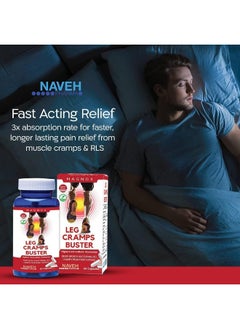 MAGNOX MAGNOX Leg Cramps Buster Magnesium Supplement For Muscle Cramps 380Mg Magnesium For Leg Cramps At Night, High Absorption For Muscle Pain With Vitamin E And B 3X Absorption  - Image 3