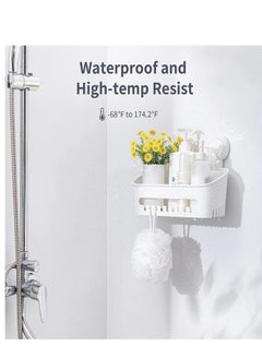 E COMMERCE  BAG White Shampoo Holder Bathroom Kitchen Living Room Storage Organizer with Vacuum Suction Cup  - Image 5