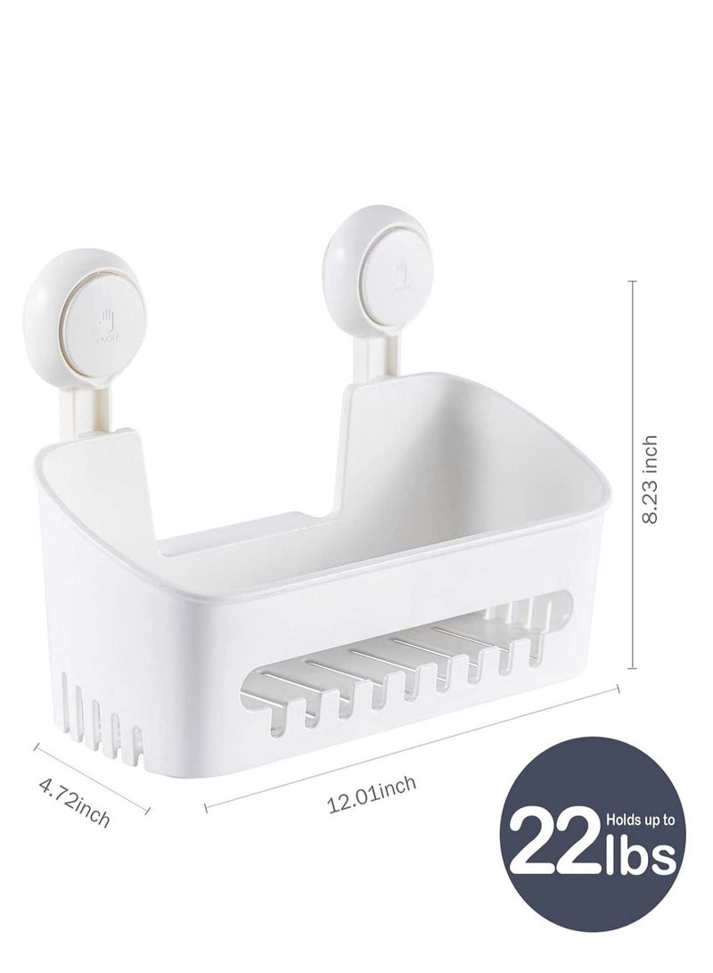 E COMMERCE  BAG Adhesive Bathroom Wall Shelf , Bathroom Organizer Shelf , Wall Adhesive Bathroom Organizers Bathroom Basket  , Shower Caddy , Caddy Organizer For Bathroom , Hanging Bathroom Shelf White Bathroom Shelf Toilet Organizer Shampoo Holder For Bathroom Organizati - Image 1