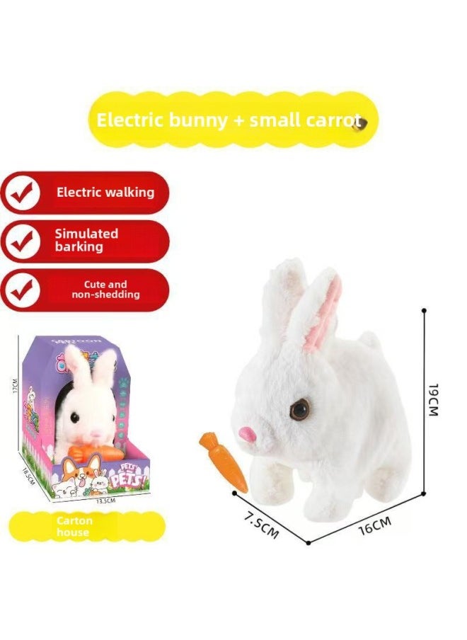 Plush Electric Toy Children's Pet Simulation Animal Puppy Rabbit Cat Will Walk Will Call A Stall Wholesale-Color:Pet Space Capsule [pink Eared Cat]-Specification:Three Batteries + Screwdriver  - Image 3