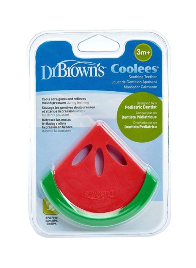 Dr. Brown’s Soft Flexible Soothing Teether Watermelon, Coolees, Red/Green - TE220-P2 - Image 4
