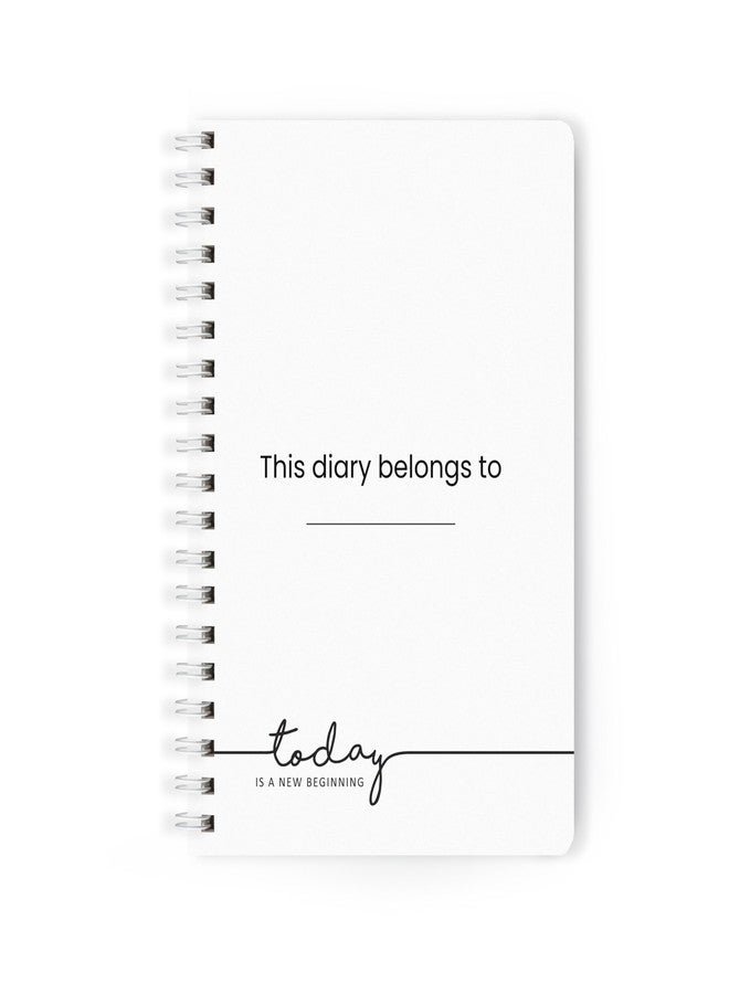 PAPBOO A5 Handy, Hardcover, Hardbound 2026 Diary with Calendar, Easy to Carry White Spiral Wiro Notebook: 80 GSM Paper, Ruled, 188 Pages, Journal, Diary, Gift (Purple) - Image 5