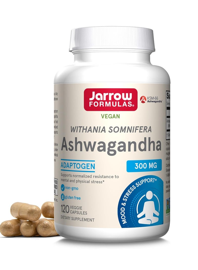 جارو فورملاز أشواغاندا تدعم مقاومة طبيعية للإجهاد العقلي والجسدي، 120 كبسولة نباتية، إمداد لمدة 60 يومًا - Image 1