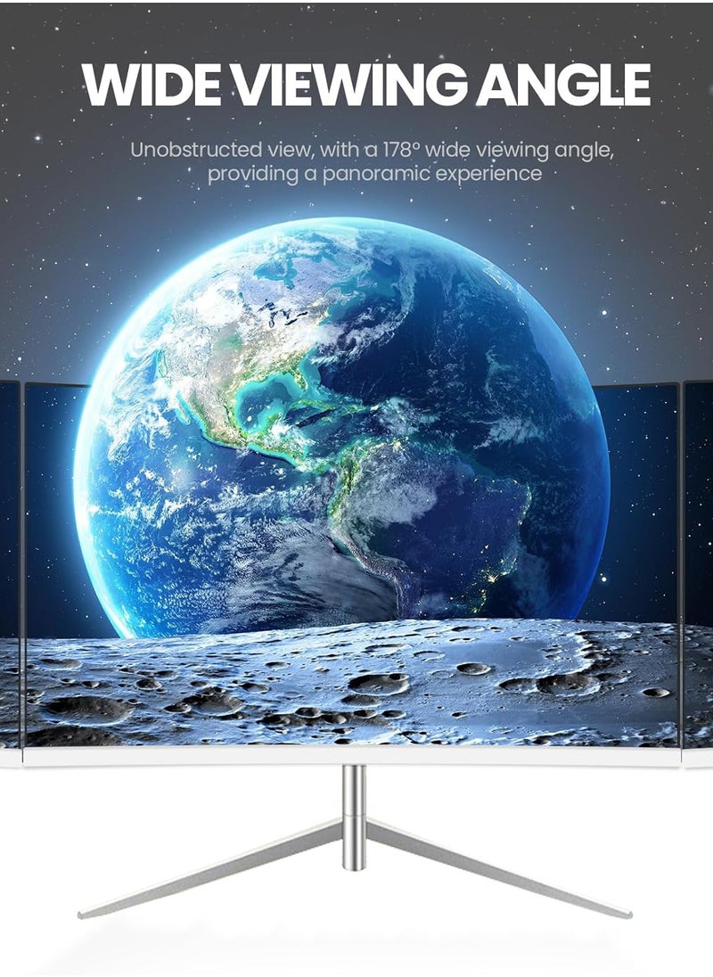هاي لوك شاشة ألعاب منحنية مقاس 27 بوصة، بدقة 2K QHD 2560x1440، معدل تحديث 165 هرتز، مزامنة تكيفية، إمالة قابلة للتعديل، حماية للعين، منفذ DisplayPort، تركيبات متوافقة قابلة للتركيب على الحائط - لون أسود  - Image 4