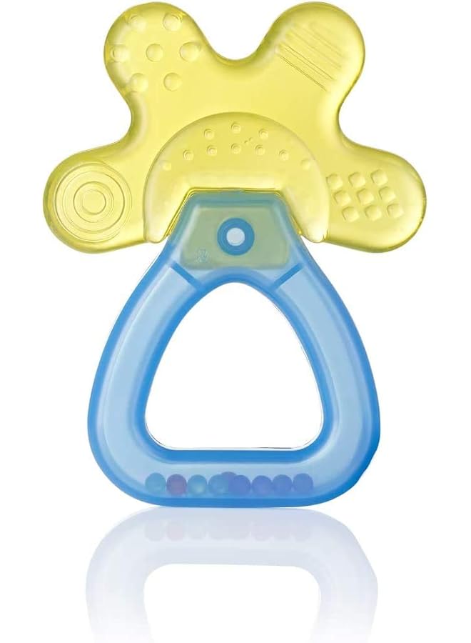 برش بيبي عضاضة باردة وهادئة باللون الأصفر والأزرق - Image 1