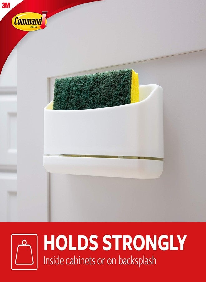 Command Under Sink Sponge Caddy, Total 2 Caddies with 8 Command Strips, 2 Pack of 1 Caddy, Organize Damage-Free - Image 5