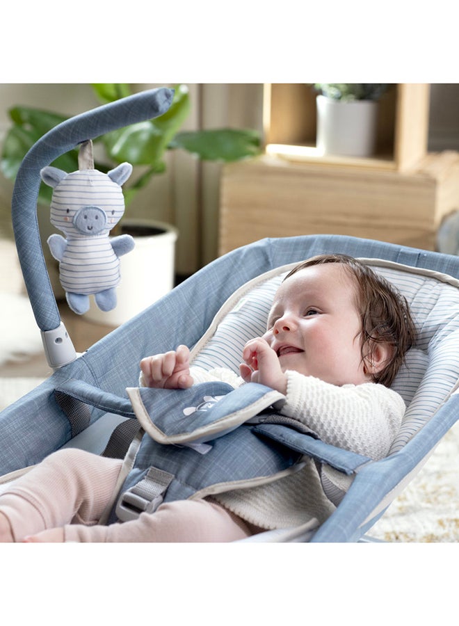 ingenuity مقعد تدليك هابي بيلي روك-تو-باونس، مقعد هزاز ومهتز مع حزام 5 نقاط، 0 - 6 أشهر، شامبرay - Image 5