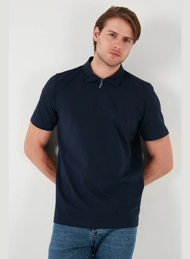 Buratti Buratti Stretch Cotton Regular Fit Half Zipper 3-Pack Polo Collar T-Shirt Men's Polo Collar T-Shirt 5902972S3