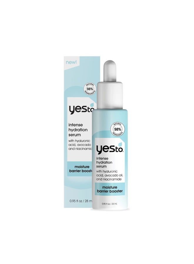 Yes To Intense Hydration Serum, Locks In Moisture and Helps Support Skin's Barrier Against Environmental Damage, Hyaluronic Acid, Avocado Oil and Vitamin B, Natural, Vegan & Cruelty Free, 0.95 Fl Oz - Image 2