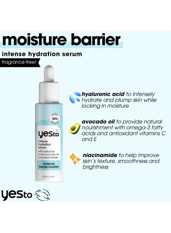 Yes To Intense Hydration Serum, Locks In Moisture and Helps Support Skin's Barrier Against Environmental Damage, Hyaluronic Acid, Avocado Oil and Vitamin B, Natural, Vegan & Cruelty Free, 0.95 Fl Oz - Image 3