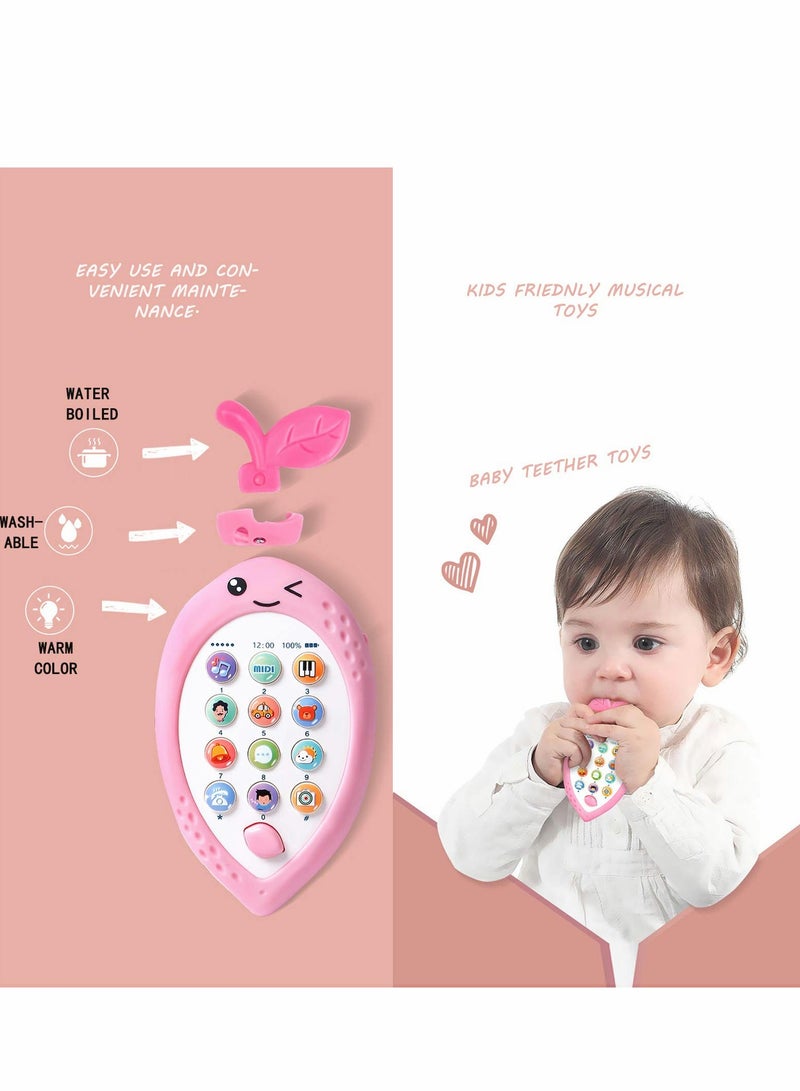 Baby Cell Phone Toys, Baby Toys 12 Months My First Learning Baby Phone Toy, Musical Cell Phone Toy for Baby Toddler Kids Learning Educational Mobile Phone Toys Gifts - Image 3