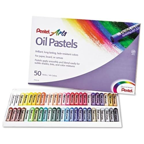 Pentel Oil Pastel Set With Carrying Case,45-Color Set, Assorted, 50/Set - Image 5