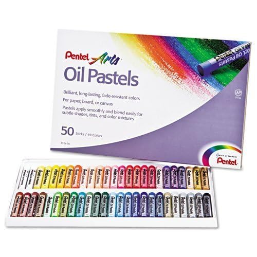 Pentel Oil Pastel Set With Carrying Case,45-Color Set, Assorted, 50/Set - Image 2