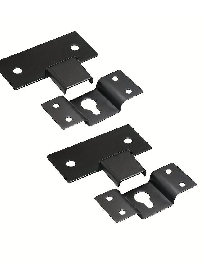 3pcs Black Iron Wall Mounted Speaker Hooks 6 61LB 11 02LB Weight Capacity Durable - Image 5