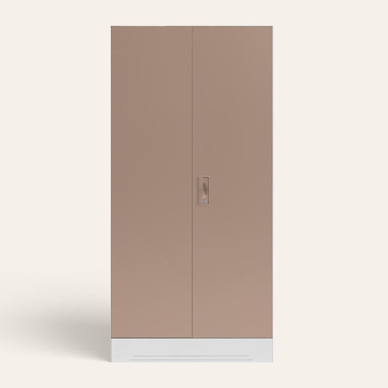 GODREJ INTERIO GODREJ INTERIO Slimline 2 Door Steel Almirah Matte Alpine White and Matte Lilac Glaze 1 Year Warranty Locker 4 Shelves  - Image 1