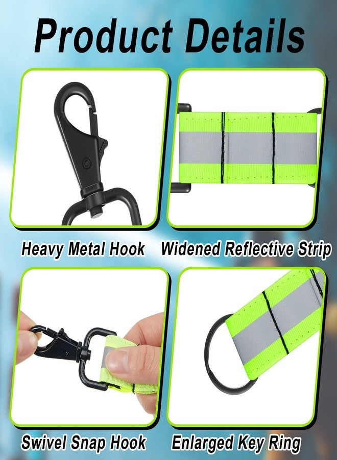 Sureio Reflective Firefighter Keychain with Reflective Patch Holder Ring Heavy Duty Swivel Snap Hook Firefighter Accessories (3 Pcs) - Image 4