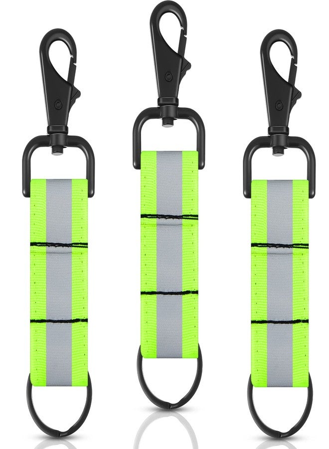 Sureio Reflective Firefighter Keychain with Reflective Patch Holder Ring Heavy Duty Swivel Snap Hook Firefighter Accessories (3 Pcs) - Image 1