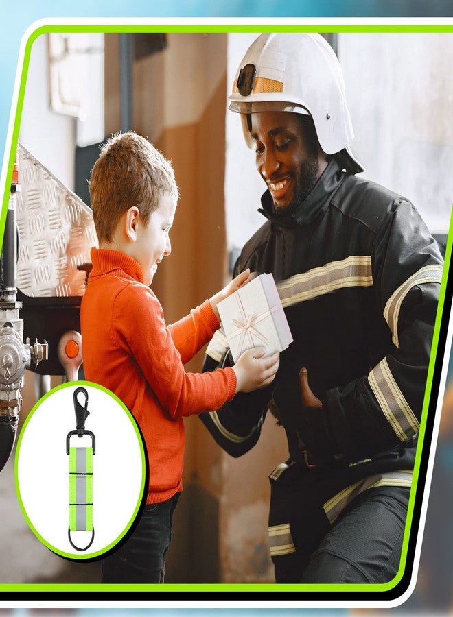 Sureio Reflective Firefighter Keychain with Reflective Patch Holder Ring Heavy Duty Swivel Snap Hook Firefighter Accessories (3 Pcs) - Image 5