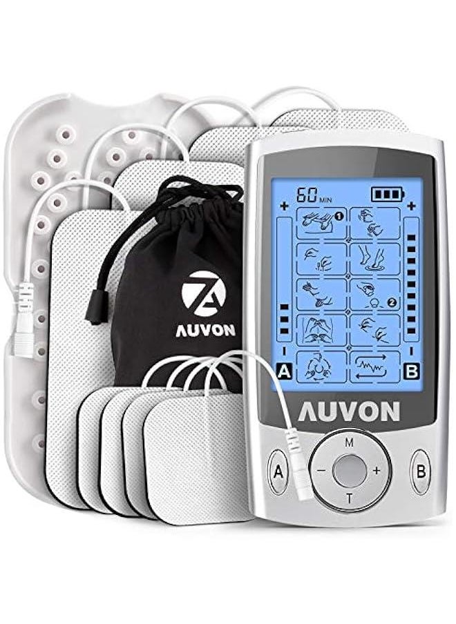 Arabest TENS Unit Muscle Stimulator with 20 Modes, Dual Channel, 2x4 Electrode Pads  - Image 1