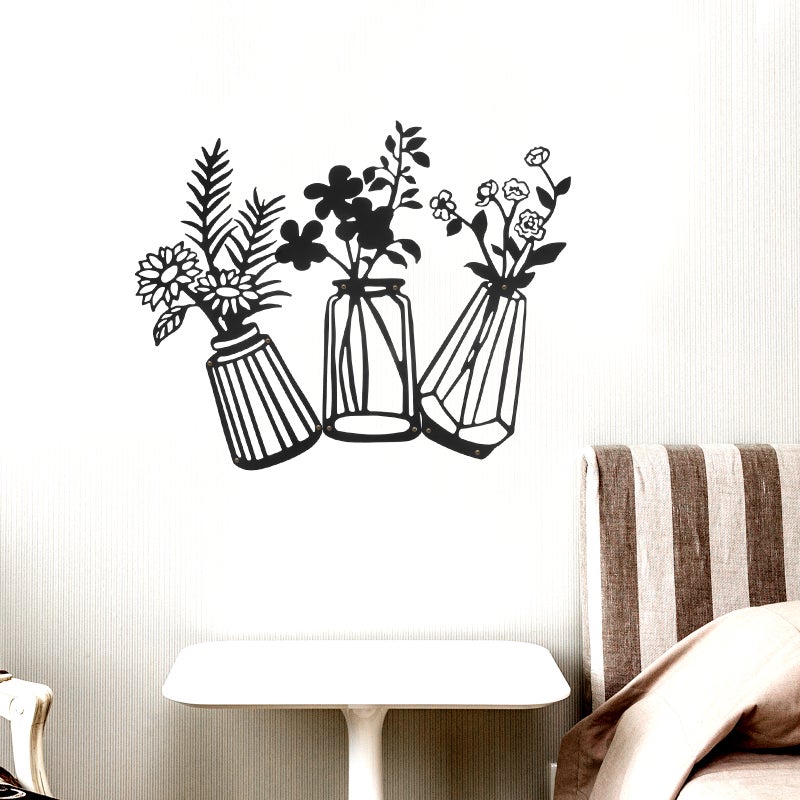 6 Pcs Decorative Wall Art Art Decor Household Vase Decor Wall Accessory - Image 4