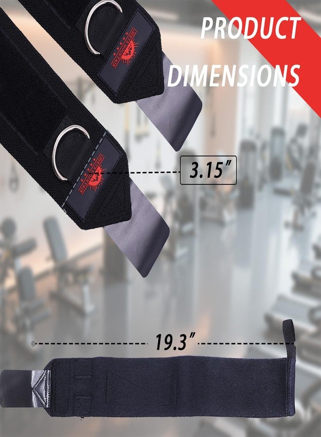 Lights Mountain Wrist Wraps for Weightlifting with D-Ring – Heavy Duty Wrist Support for Bench Press, Deadlifts, Overhead Press – Gym Wraps for Men & Women, Max 40lb Cable Use (black) - Image 2