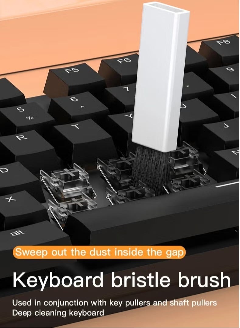 شوبيت مجموعة تنظيف متعددة الوظائف 20 في 1 للأجهزة الإلكترونية، فرشاة تنظيف لوحة المفاتيح، مجموعة تنظيف سماعات الرأس لأجهزة AirPods، أداة متعددة لتنظيف الكمبيوتر المحمول، لوحة المفاتيح، سماعات الأذن، الكاميرا، الهواتف المحمولة - Image 2