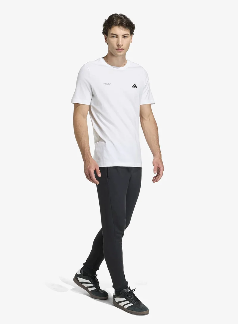 Adidas WHITE Football Slogan Graphic T-Shirt for Men | Best Price UAE
