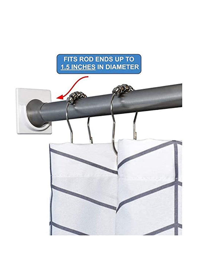 2 Pack Tension Holder Rod Mount Retainer for Wall No Drilling - Image 5