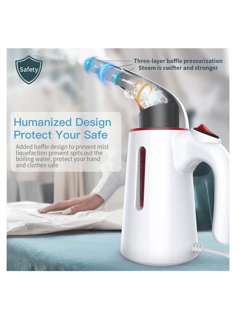 واي آند دي Steamer for Clothes, Portable Travel Fast Heat-up in 45s Clothes Handheld Garment Wrinkle Remover Fabric Iron, Suit all fabrics silk cotton wool and linen ect - Image 4
