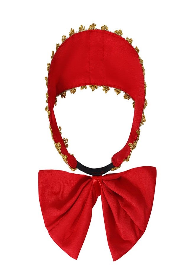 AwwwCos Halloween Party Dress Russian Traditional Costume Puff Sleeve Princess Dresses Headpiece - Image 2