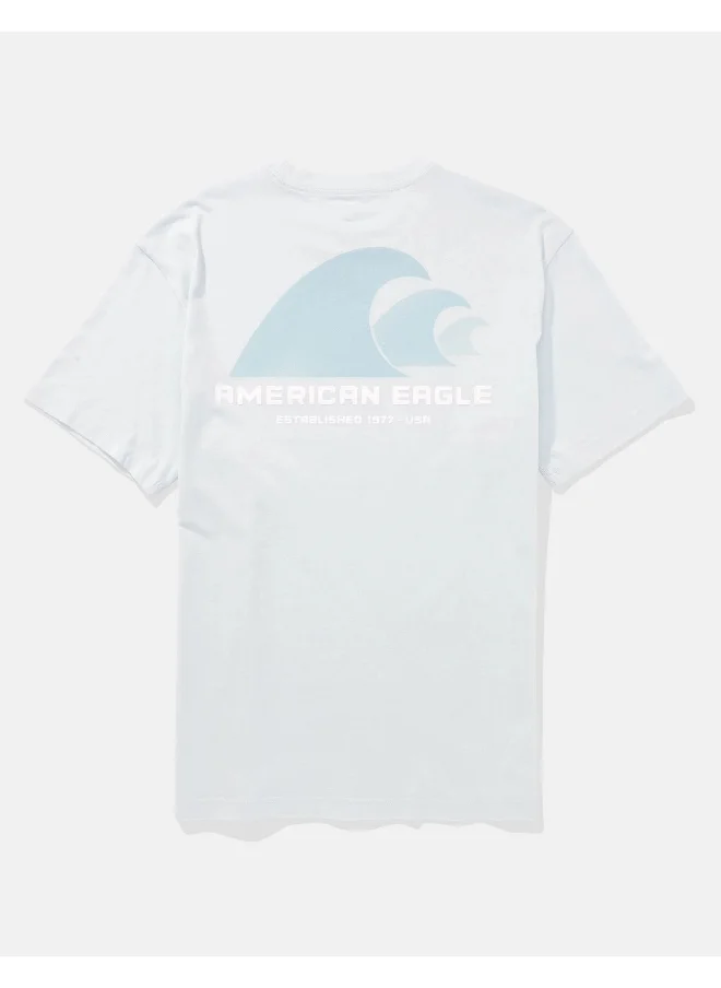امريكان ايجل Logo Detail Crew Neck T-Shirt