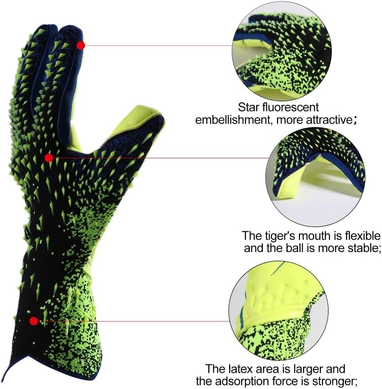 Yuly Goalkeeper Gloves - Strong Grip Soccer Gloves for Kids, Youth &  Adults - Image 5