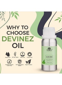 Devinez Aloe Vera Coldpressed Certified Oil 100Ml 100% Pure Natural Undiluted Therapeutic Grade For Skin Care Face Acne Scars Hair Care Moisturizer & Dark Circles  - Image 3