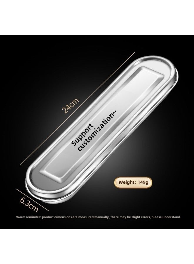 316 Stainless Steel Tableware Storage Box Empty Box One Person Special Student Portable Outdoor Children Chopsticks Spoon Box-Color:304 Portable Empty Box (with Card Slot Mesh Bag) - Image 4