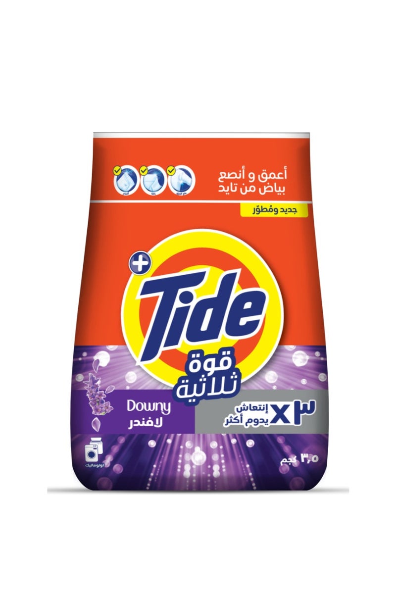 Tide Triple Power Lavender Laundry Detergent Powder 3.5kg - Image 1