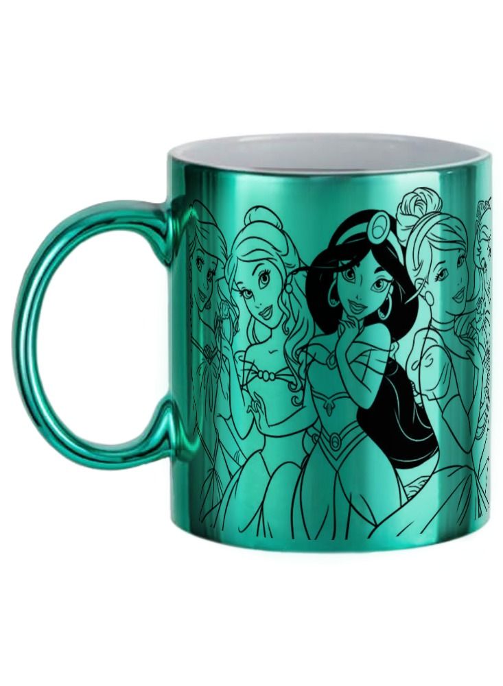 إم إي سي كوب قهوة بطبعة أميرات ديزني 11 أونصة أخضر ميتاليك - Image 1