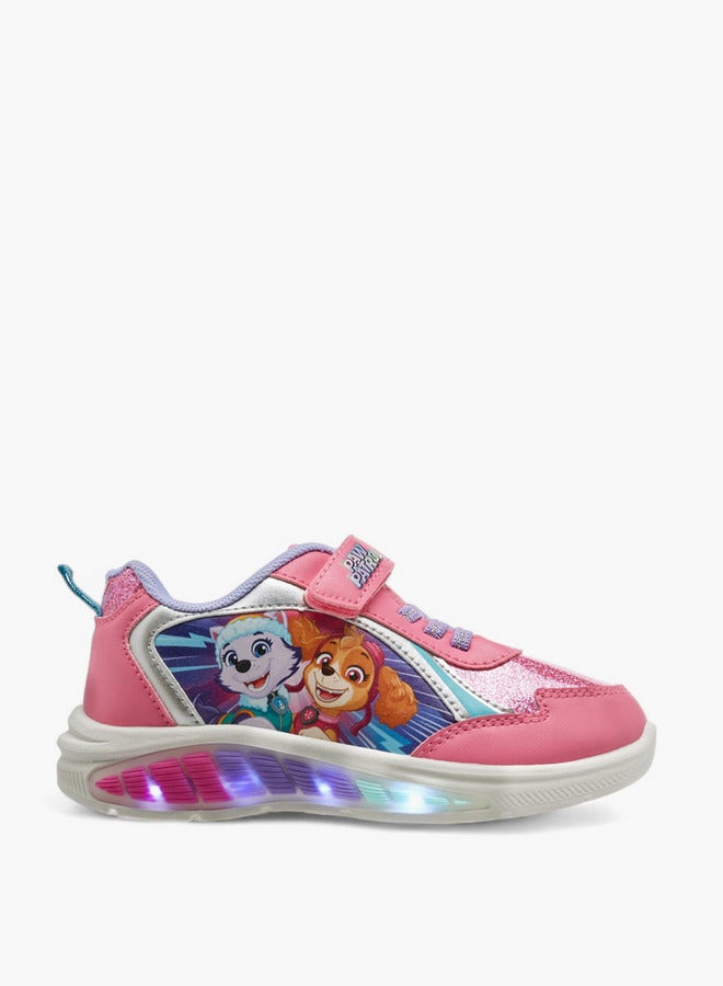 PAW PATROL Printed Light-Up Sneakers with Hook and Loop Closure - Image 4