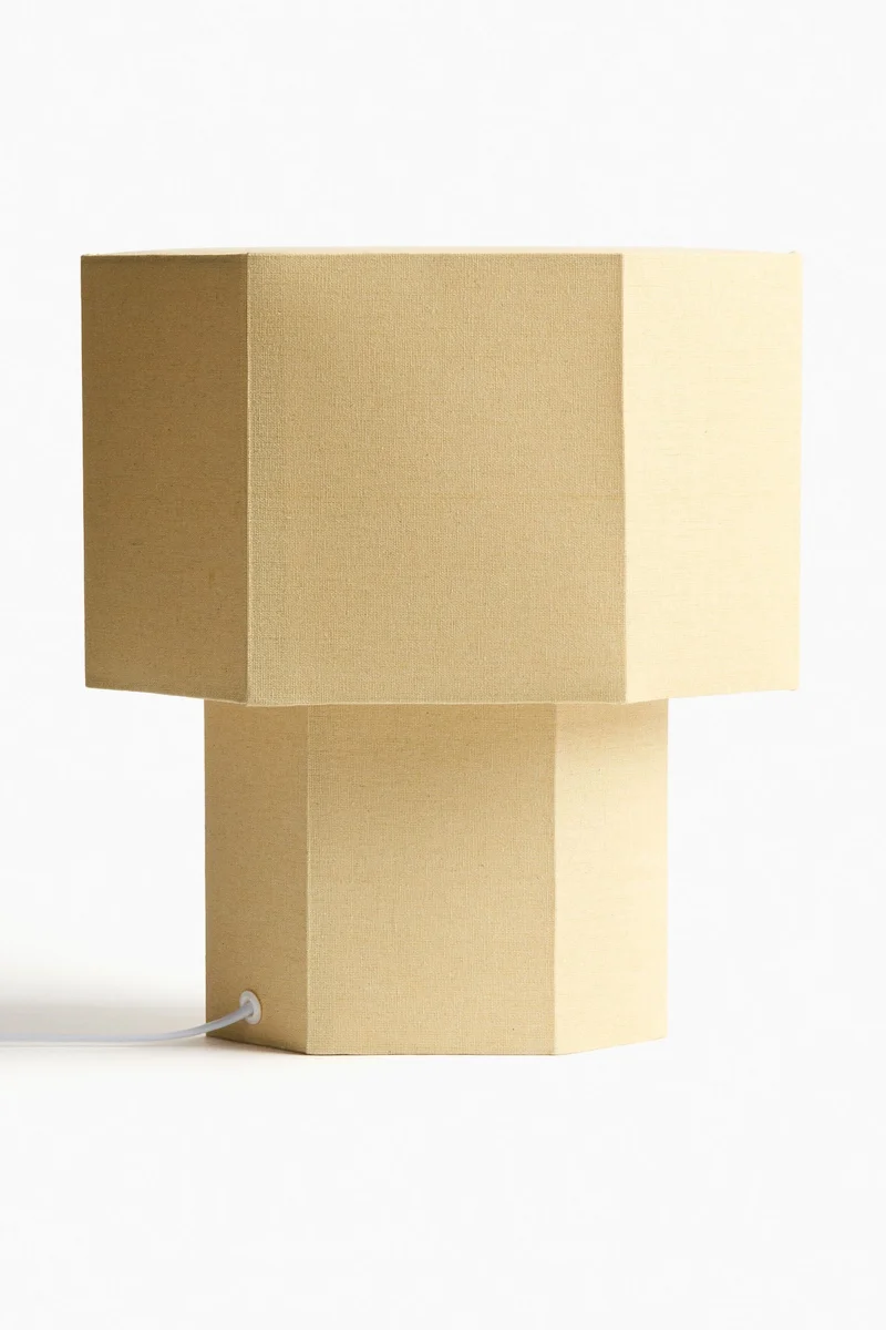H&M Large hexagonal table lamp