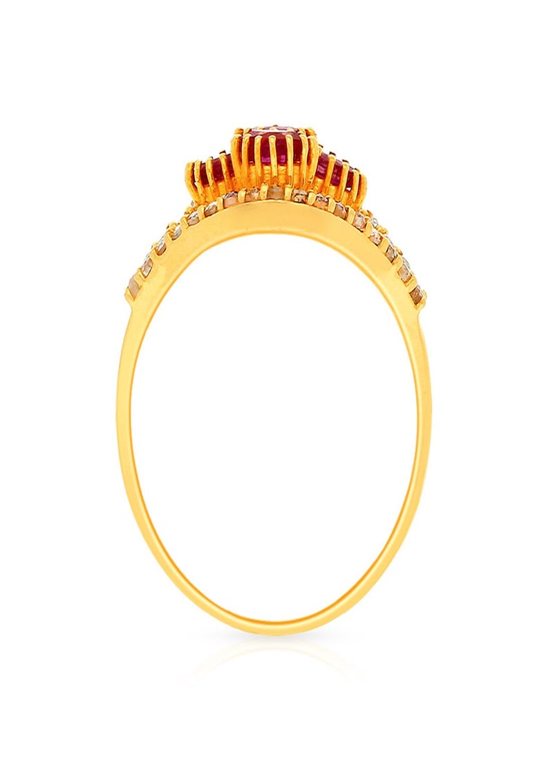 Malabar Gold and Diamonds - 22 Carat 916 Purity Yellow Gold Uncut Diamond Ring EGNPRE203RN1Y14 For Women - Image 1